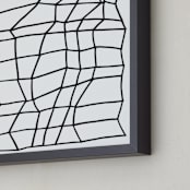 "Planar 1" - Art Print in Black by Jaime Derringer - Frame Close-up