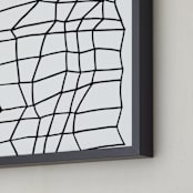 "Planar 1" - Art Print in Black by Jaime Derringer - Frame Close-up