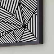 "Untitled B+W #2 2012" - Art Print in Black by Jaime Derringer - Frame Close-up