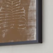 "Contemporary Botanical Series 1" - Art Print in Bronze by Angela Simeone - Frame Close-up