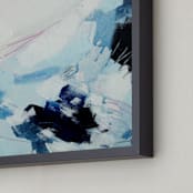 "Even Still" - Art Print in Navy by Katie Craig - Frame Close-up