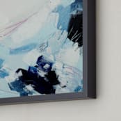 "Even Still" - Art Print in Navy by Katie Craig - Frame Close-up