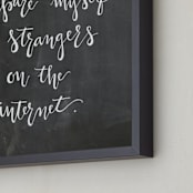 "mantra" - Art Print in Chalkboard by Marabou Design - Frame Close-up