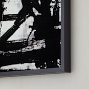 "Not Always Black + White" - Art Print in Black and White by Ilana Greenberg - Frame Close-up