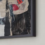 "Promethian" - Art Print in Black by Misty Hughes - Frame Close-up
