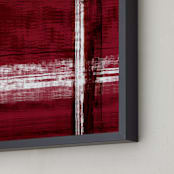 "Mr. Red" - Art Print in Red by Amanda Sheil - Frame Close-up