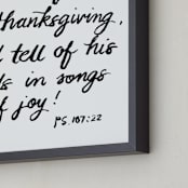 "bible verse" - Art Print in black by Ramoncita - aticnomar - Frame Close-up
