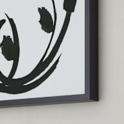 "Phosphenes 4" - Art Print in Charcoal by Stephanie Nowotarski - Frame Close-up