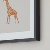 "the Giraffe" - Art Print in pumpkin by IMG_101 - Frame Close-up