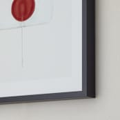 "one lollipop" - Art Print in brick red by Leanne Friedberg - Frame Close-up