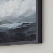 "Vertical Bluff" - Art Print in Navy by Lorent and Leif - Frame Close-up