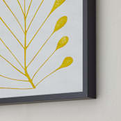 "Like a leaf (1 of 3)" - Art Print in Sunglow by Leanne Friedberg - Frame Close-up