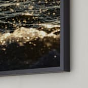 "Sea Sparkle I" - Art Print in champagne1 by KIMBERLY SMITH - Frame Close-up