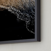 "Black Sand IV" - Art Print in Onyx by Karly Rose Sahr - Frame Close-up