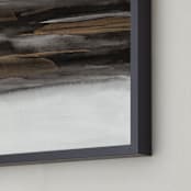 "Redemption" - Art Print in black, white and gold by Heidi Jantz - Frame Close-up
