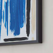 "Every Which Way " - Art Print in Bold Blue by Colleen Ehrlich - Frame Close-up