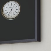 "Captured Time II" - Art Print in Light Brass by Jayna B - Frame Close-up