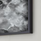 "Puffy Clouds" - Art Print in noir by Alexis Arnold - Frame Close-up