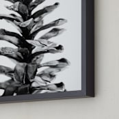 "Scented Pine" - Art Print in black and white by Alexis Arnold - Frame Close-up