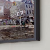 "Walk SoHo" - Art Print in City Neutral by Deana Clement - Frame Close-up