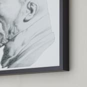 "head study 1" - Art Print in graphite by Deborah Chou - Frame Close-up