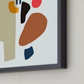 "MCM" - Art Print in Beige clouds by Svitlana Martynjuk - Frame Close-up