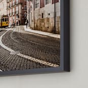 "Alfama#1" - Art Print in Warm Orange by Van Tsao - Frame Close-up