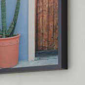 "Saguaro" - Art Print in Salty Blue by Lindsay Ferraris Photography - Frame Close-up