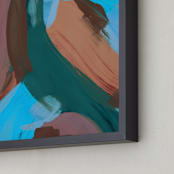 "momentum" - Art Print in mulberry by Monica Gussow - Frame Close-up