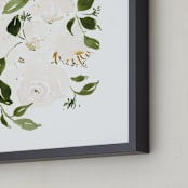 "Botanical No 34" - Art Print in Forest by Leah Bisch - Frame Close-up