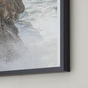 "Cuban Fisherman" - Art Print in Stormy Blue by Michelle S. - Frame Close-up