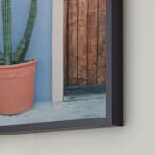 "Saguaro" - Art Print in Salty Blue by Lindsay Ferraris Photography - Frame Close-up