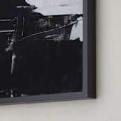 "Sketch 09" - Art Print in Black & White by Sara Kraus - Frame Close-up
