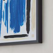 "Every Which Way " - Art Print in Bold Blue by Colleen Ehrlich - Frame Close-up