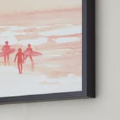 "Orange Sky" - Art Print in Orange Sherbert by Jenny Partrite - Frame Close-up