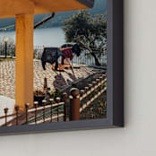 "Orange Terrace" - Art Print in Orange Terrace by Kate Baird - Frame Close-up