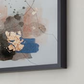 "Divide #6" - Art Print in glacial blue by Christine Olmstead - Frame Close-up