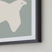 "Summer Dove" - Art Print in Sky Gray Blue by Coit Creative - Frame Close-up