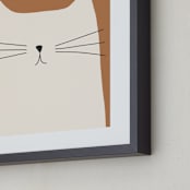 "House Cat" - Art Print in Sienna by Coit Creative - Frame Close-up