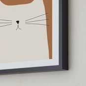 "House Cat" - Art Print in Sienna by Coit Creative - Frame Close-up