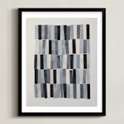 "tonality III" - Art Print in Slate by Sara Hicks Malone - Framed