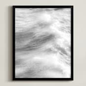 "Staten Sea 1" - Art Print in Silver Grey by Lisa Sundin - Framed