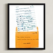 "Something Borrowed " - Art Print in Peach by Sheila Corcoran - Framed