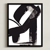 "Untitled 1b" - Art Print in Black and White by Jaime Derringer - Framed