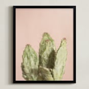 "Blushing Cactus" - Art Print in Blushing Cactus by Kristi Jackson - Framed