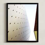 "Mid Wilshire Wall" - Art Print in light concrete by GLEAUX Art Photo Design - Framed