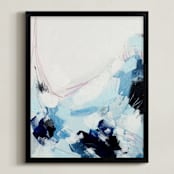 "Even Still" - Art Print in Navy by Katie Craig - Framed