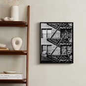 "Up Down NYC" - Art Print in monochrome by lulu and isabelle - In a Room