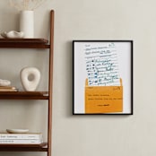 "Something Borrowed " - Art Print in Peach by Sheila Corcoran - In a Room