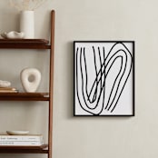 "A Bend in the Road" - Art Print in Snow by Kisco Print Shop - In a Room